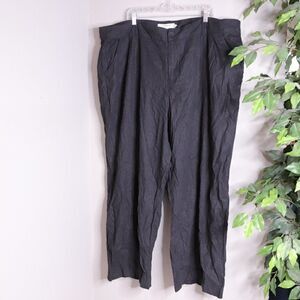 Torrid | Black Wide Leg Linen Pants 26 NWT‎
